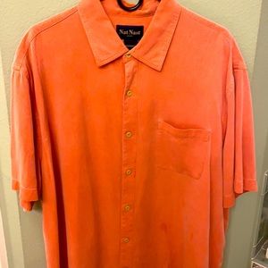 Silk short sleeve Nat Nast with pocket.